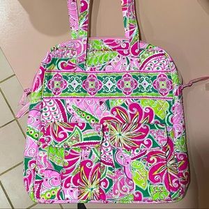 Vera Bradley Pinwheel Pink Tall Tote